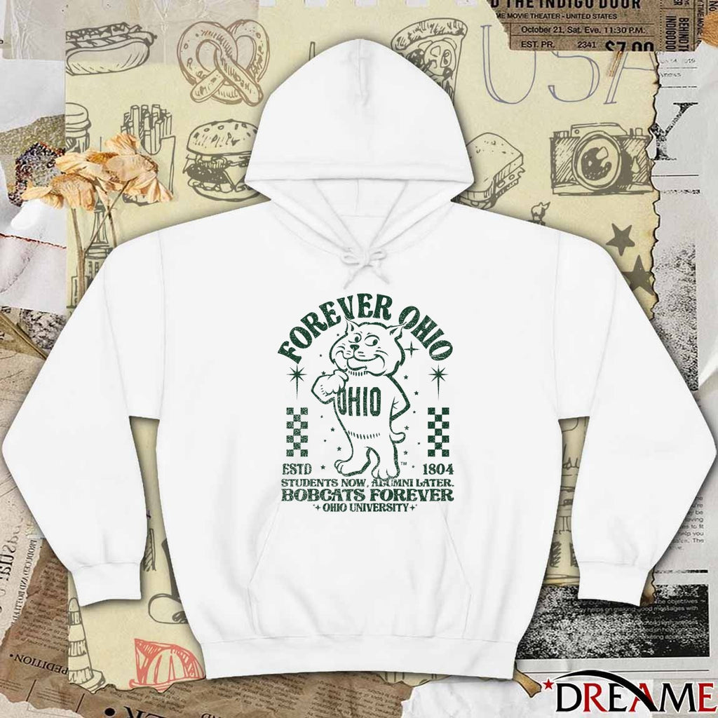 Forever Ohio Bobcats Rufus Student Now Alumi Later Bobcats Forever Ohio University t-shirt