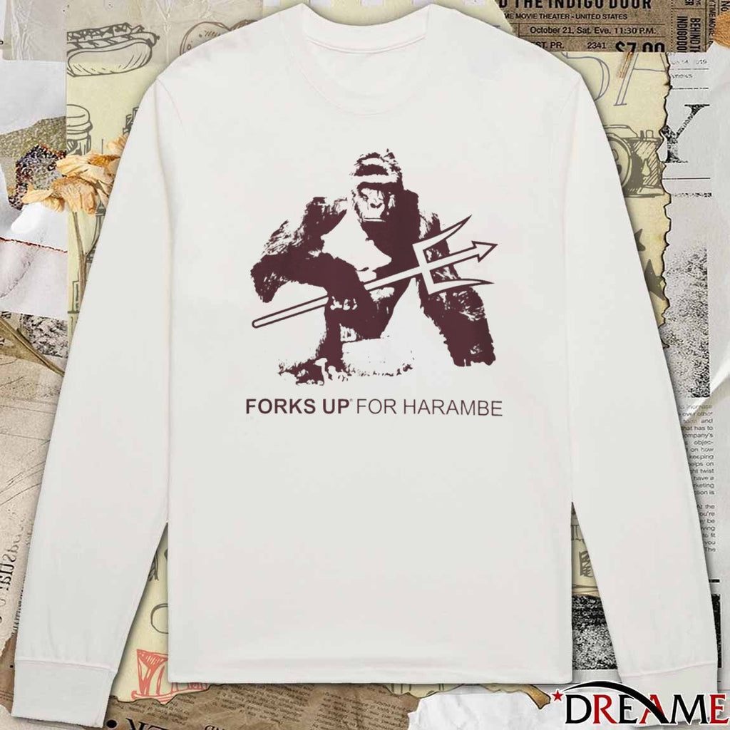 Forks Up For Harambe Arizona State Sun Devils Basketball t-shirt