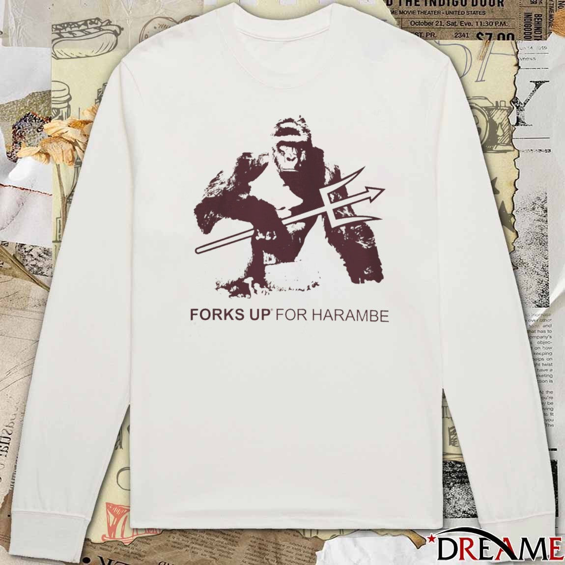 Forks Up For Harambe Arizona State Sun Devils Basketball t-shirt