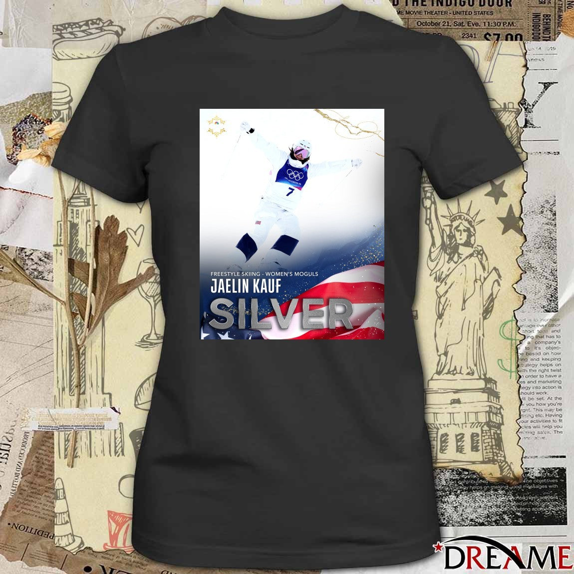 Freestyle Skiing Women’s Moguls Jaelin Kauf Silver 2026 Poster t-shirt