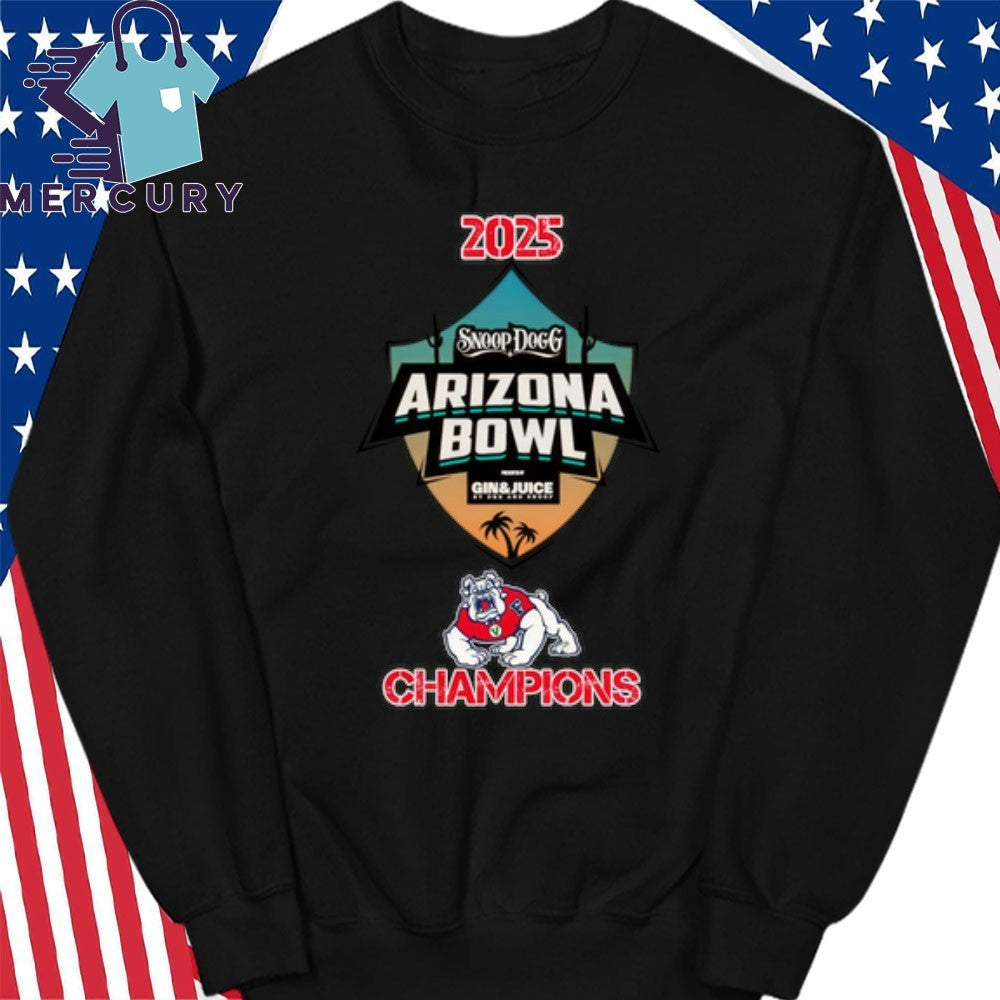 Fresno State Bulldogs 2025 Arizona Bowl Champions Logo Shirt