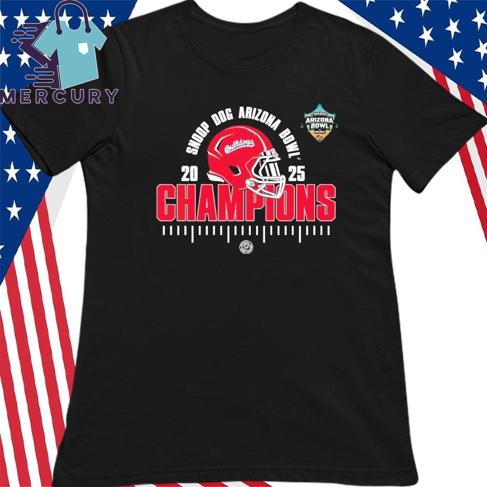 Fresno State Bulldogs 2025 Snoop Dog Arizona Bowl Champions NCAA Football Shirt