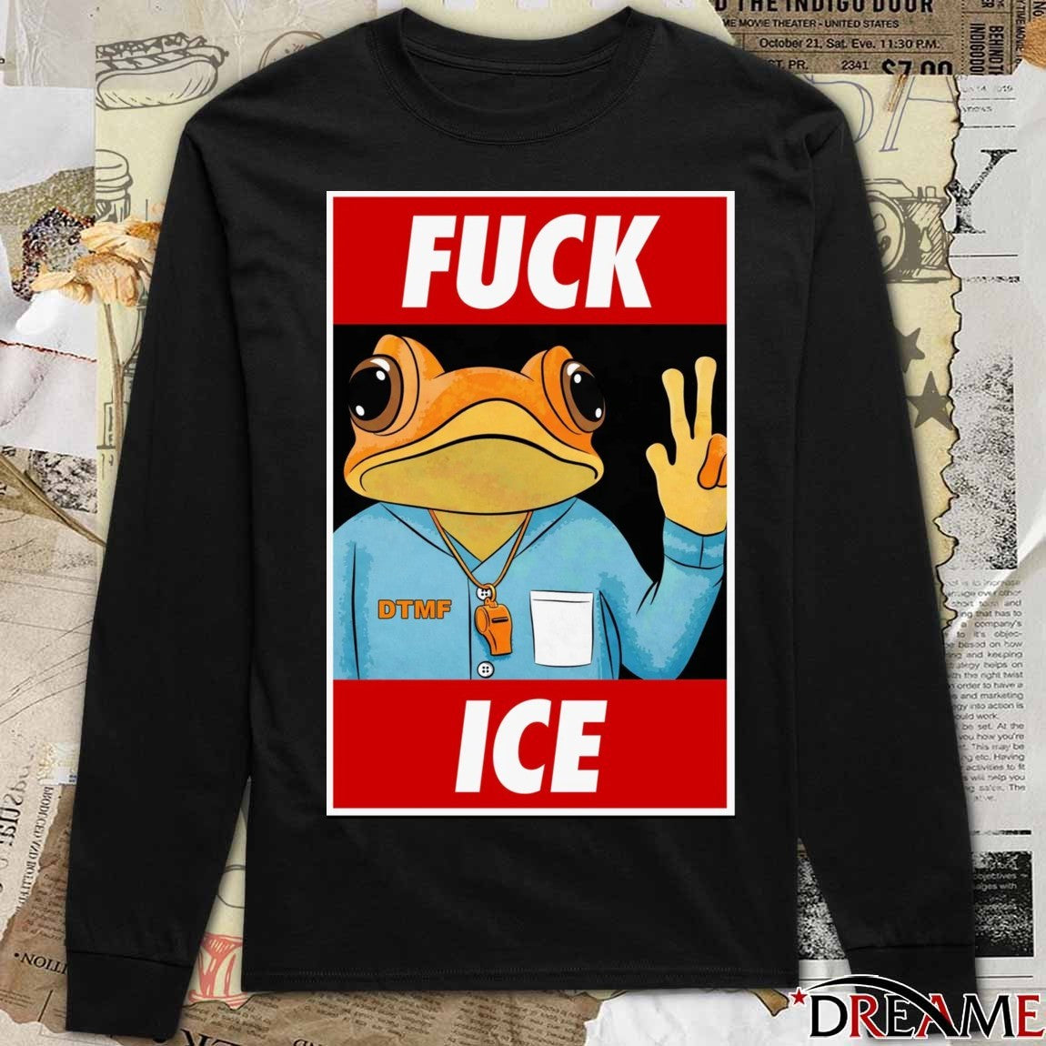 Fuck ICE Frog Mascot Bad Bunny t-shirt
