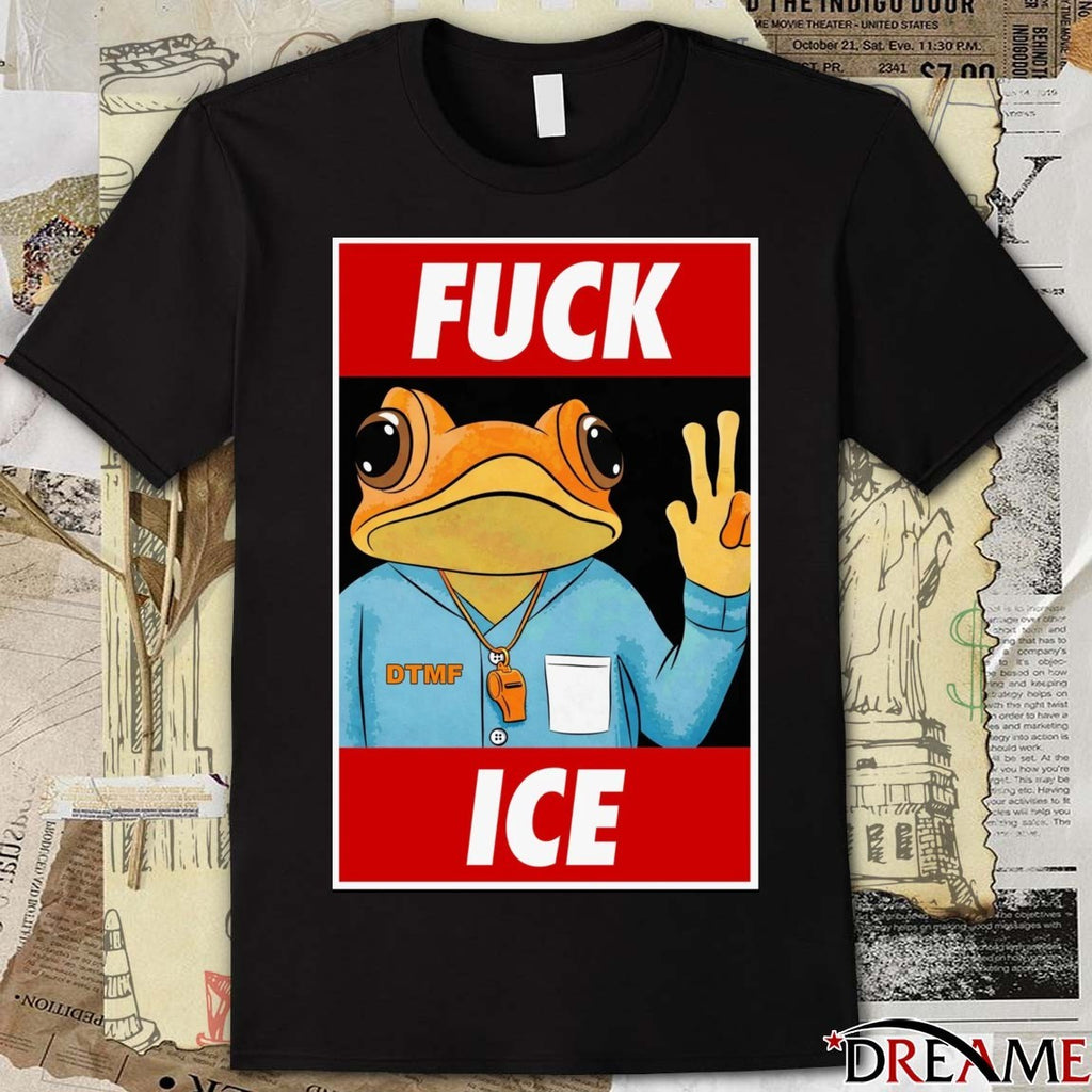 Fuck ICE Frog Mascot Bad Bunny t-shirt