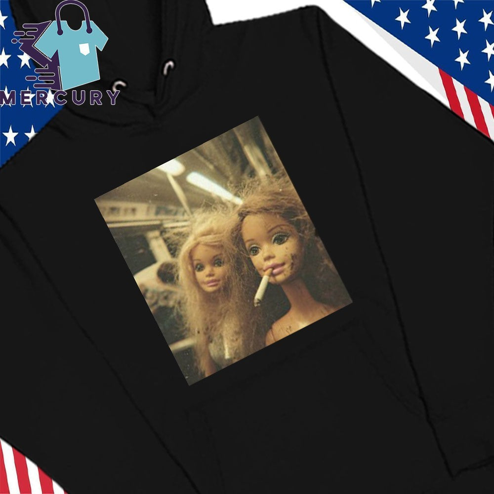 Funny Distressed Doll Smoking Shirt