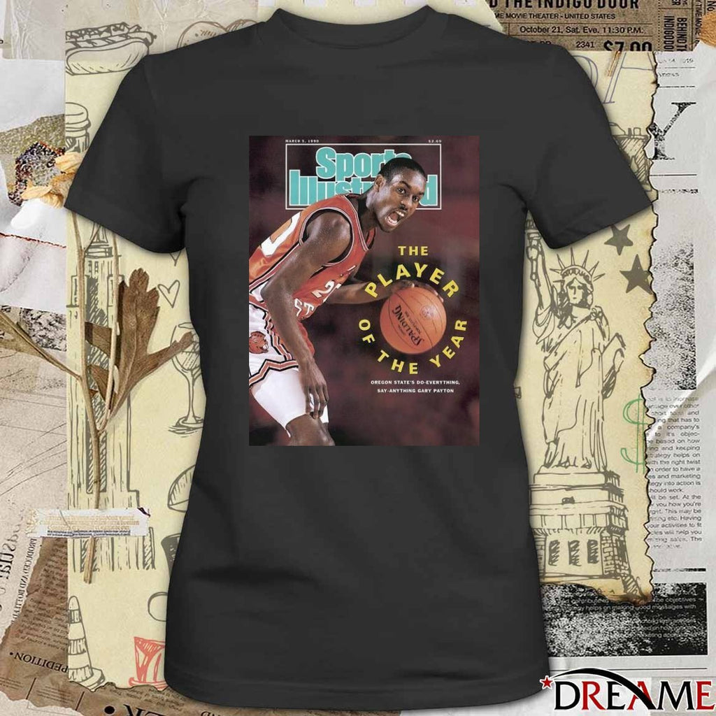 Gary Payton Sports Illustrated Magazine March 5, 1990 The Player Of The Year t-shirt