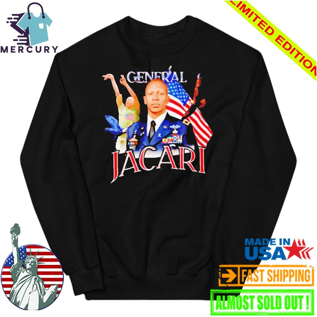General Jacari Virginia Cavaliers USA Flag Shirt