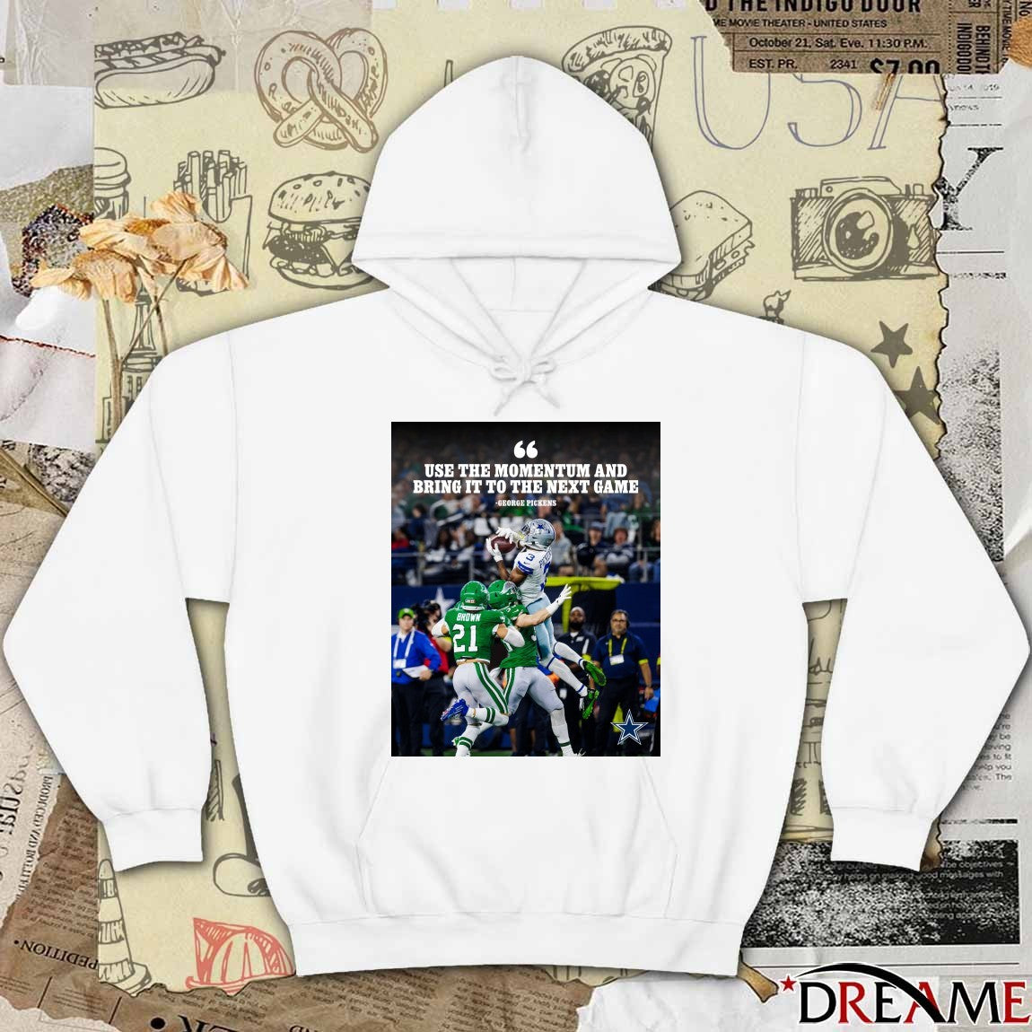 George Pickens Dallas Cowboys Use The Momentum And Bring It To The Next Game Poster t-shirt