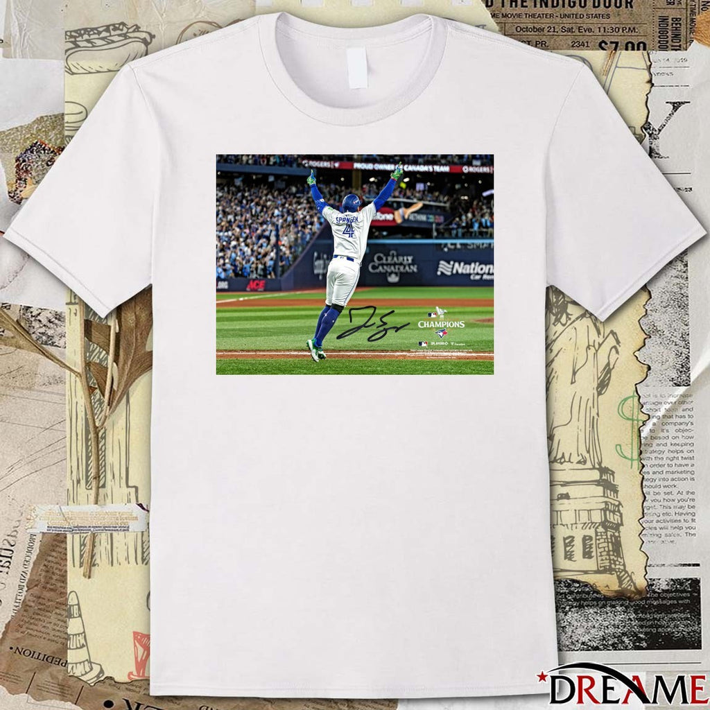 George Springer Toronto Blue Jays MLB 2025 ALCS Game 7 Game-Winning Home Run Signature t-shirt