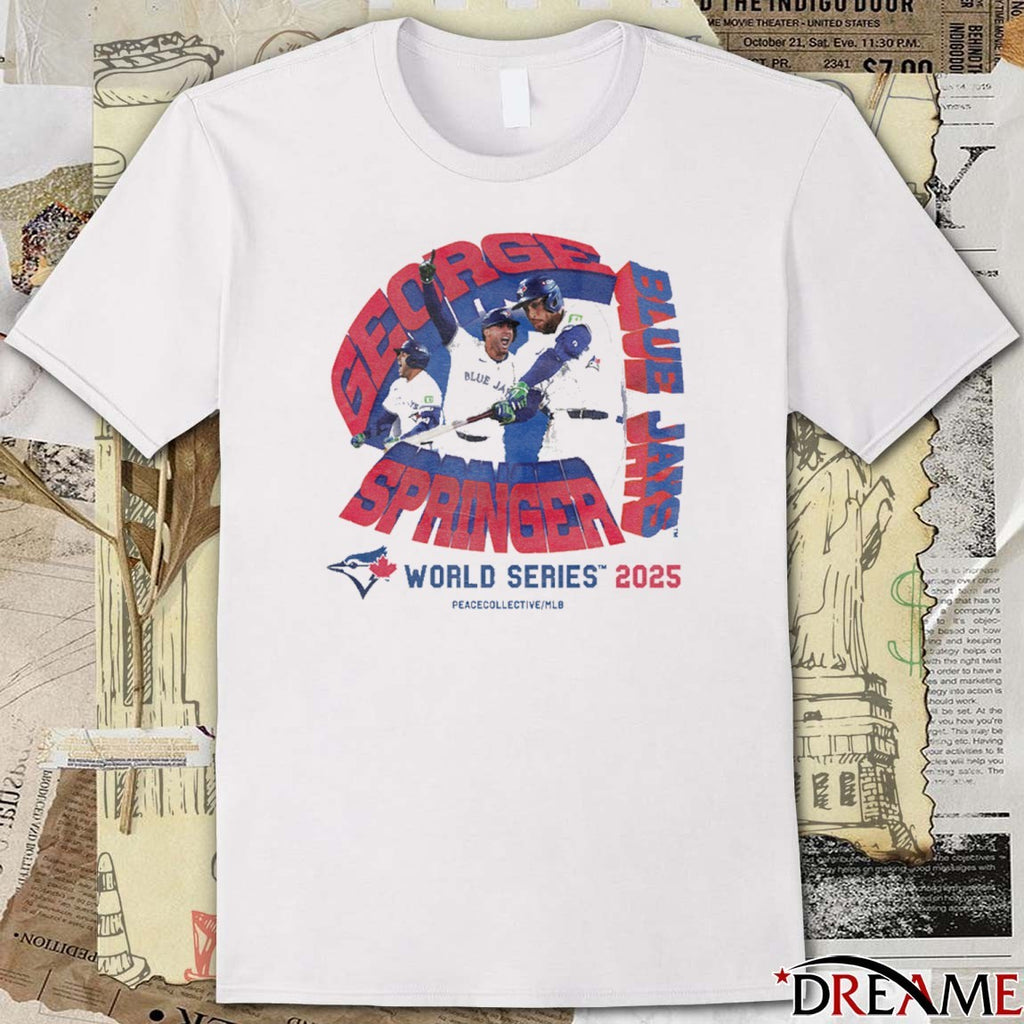 George Springer Toronto Blue Jays MLB World Series 2025 Homerun t-shirt