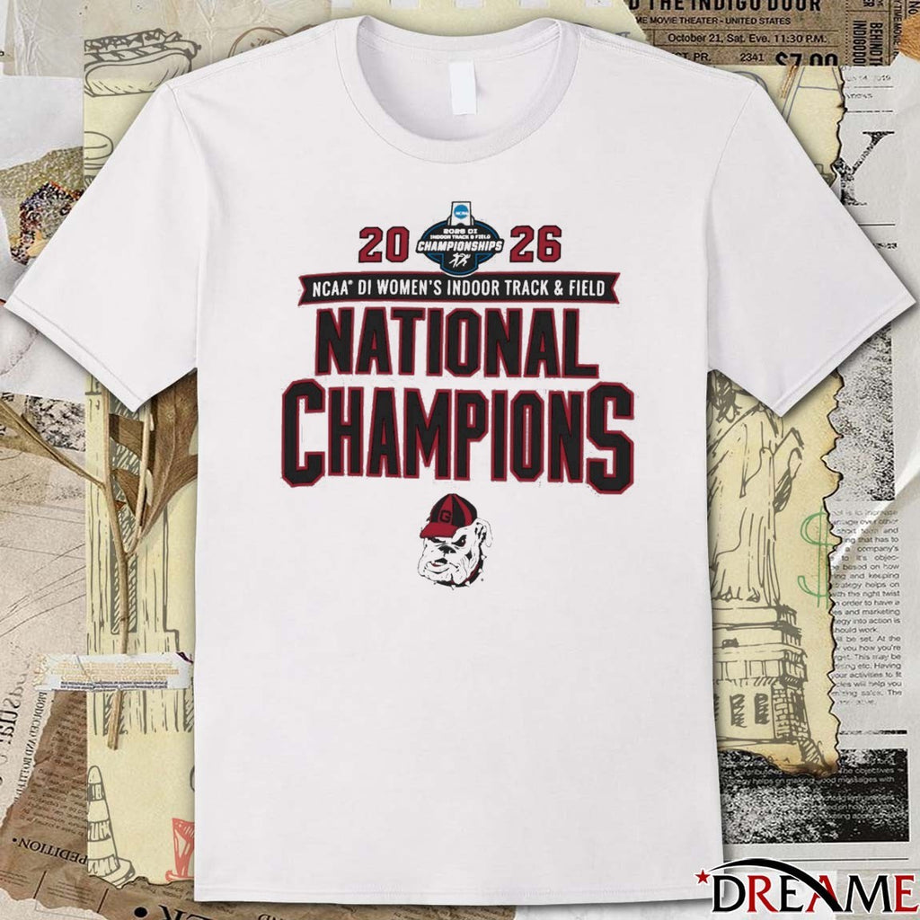 Georgia Bulldogs 2026 NCAA DI Women’s Indoor Track & Field National Champions t-shirt