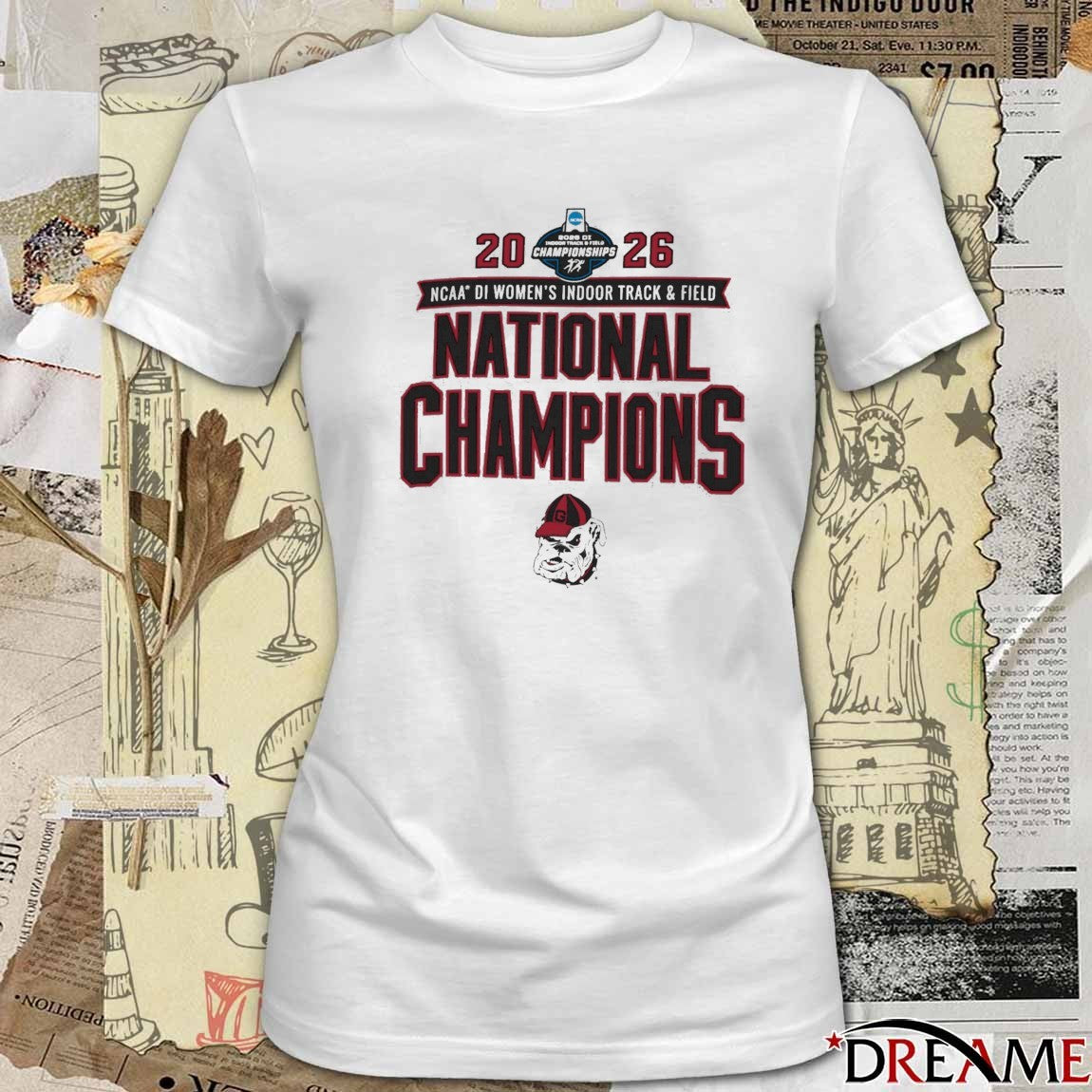 Georgia Bulldogs 2026 NCAA DI Women’s Indoor Track & Field National Champions t-shirt