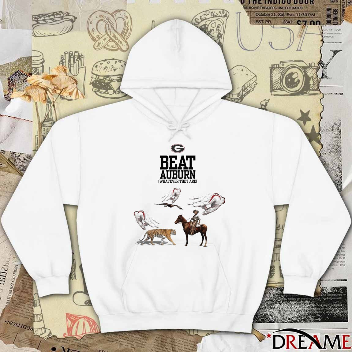 Georgia Bulldogs Beat Auburn Football Whatever They Are Graphic t-shirt