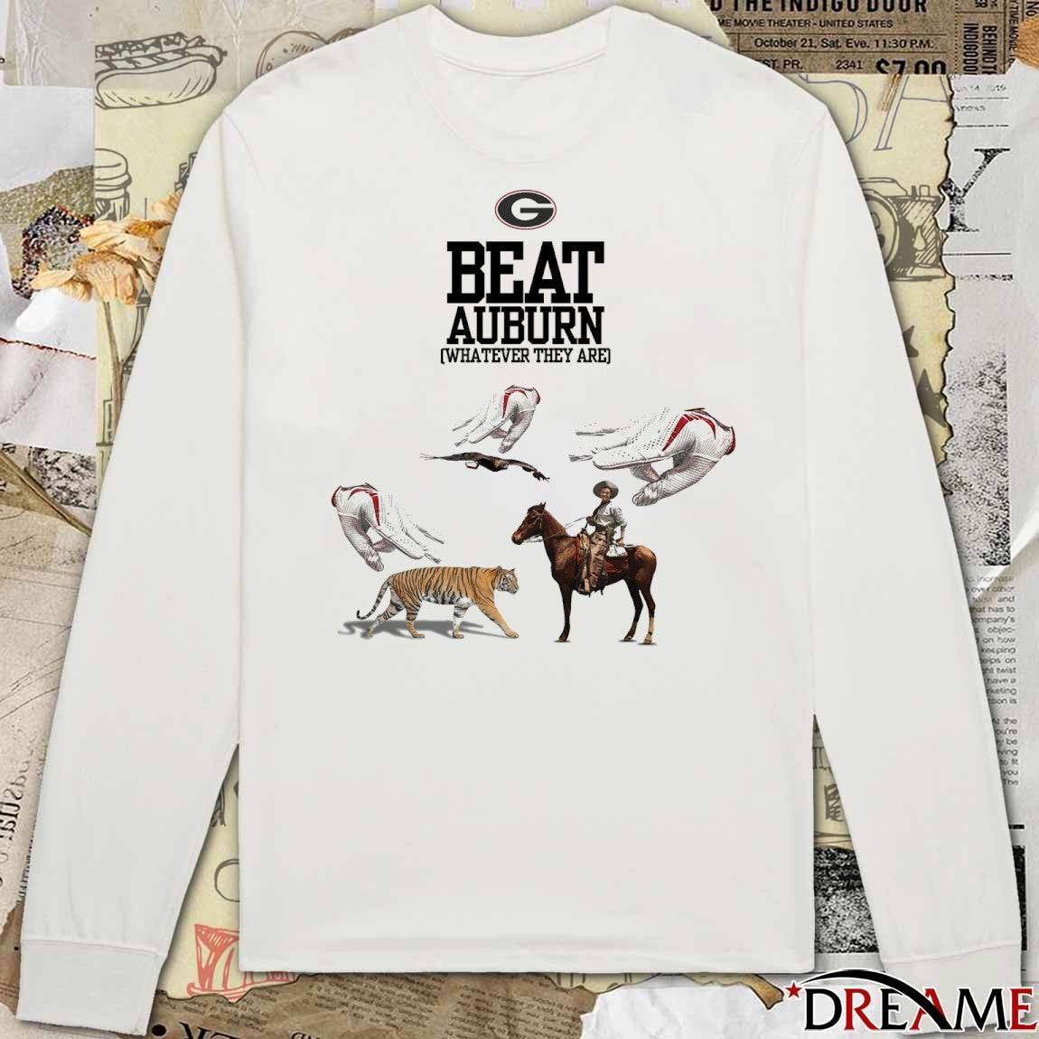 Georgia Bulldogs Beat Auburn Football Whatever They Are Graphic t-shirt