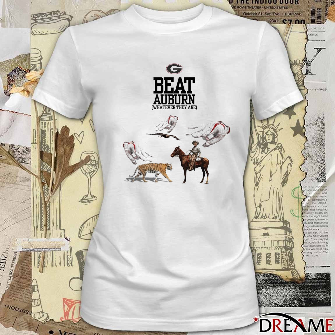 Georgia Bulldogs Beat Auburn Football Whatever They Are Graphic t-shirt