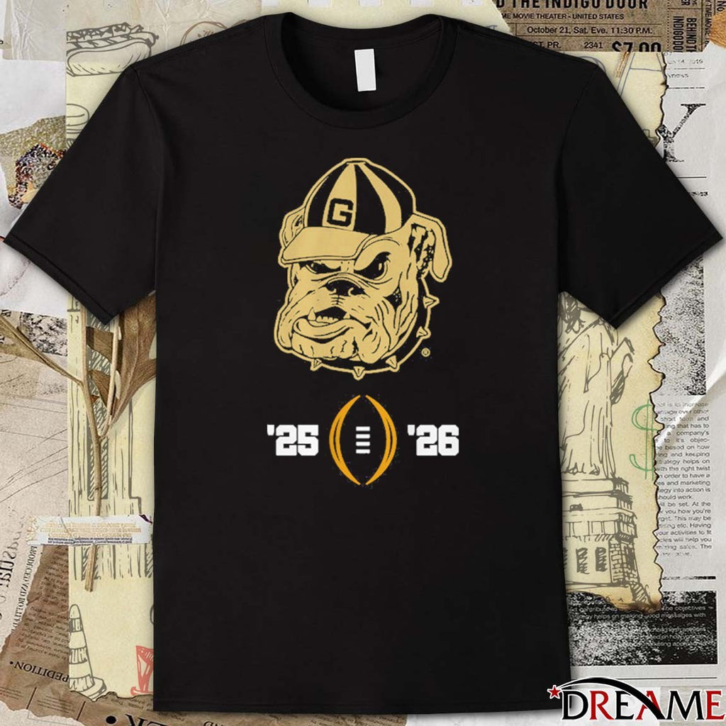 Georgia Bulldogs Football 2025-26 College Football Playoff Mascot t-shirt
