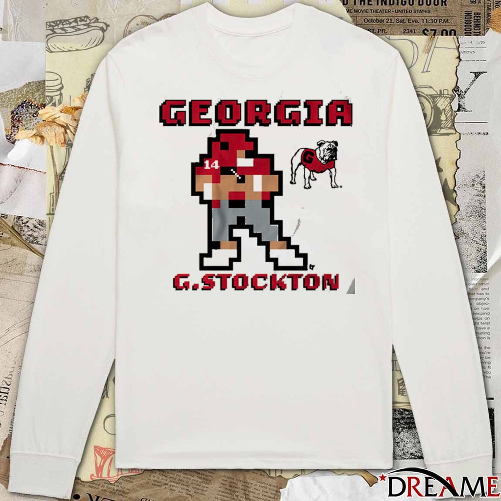 Georgia Bulldogs Football NCAA Gunner Stockton Retro Baller t-shirt