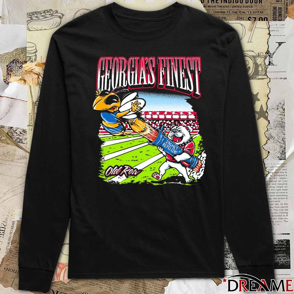 Georgia Finest Jacket Repellent Georgia Bulldogs win Georgia Tech t-shirt