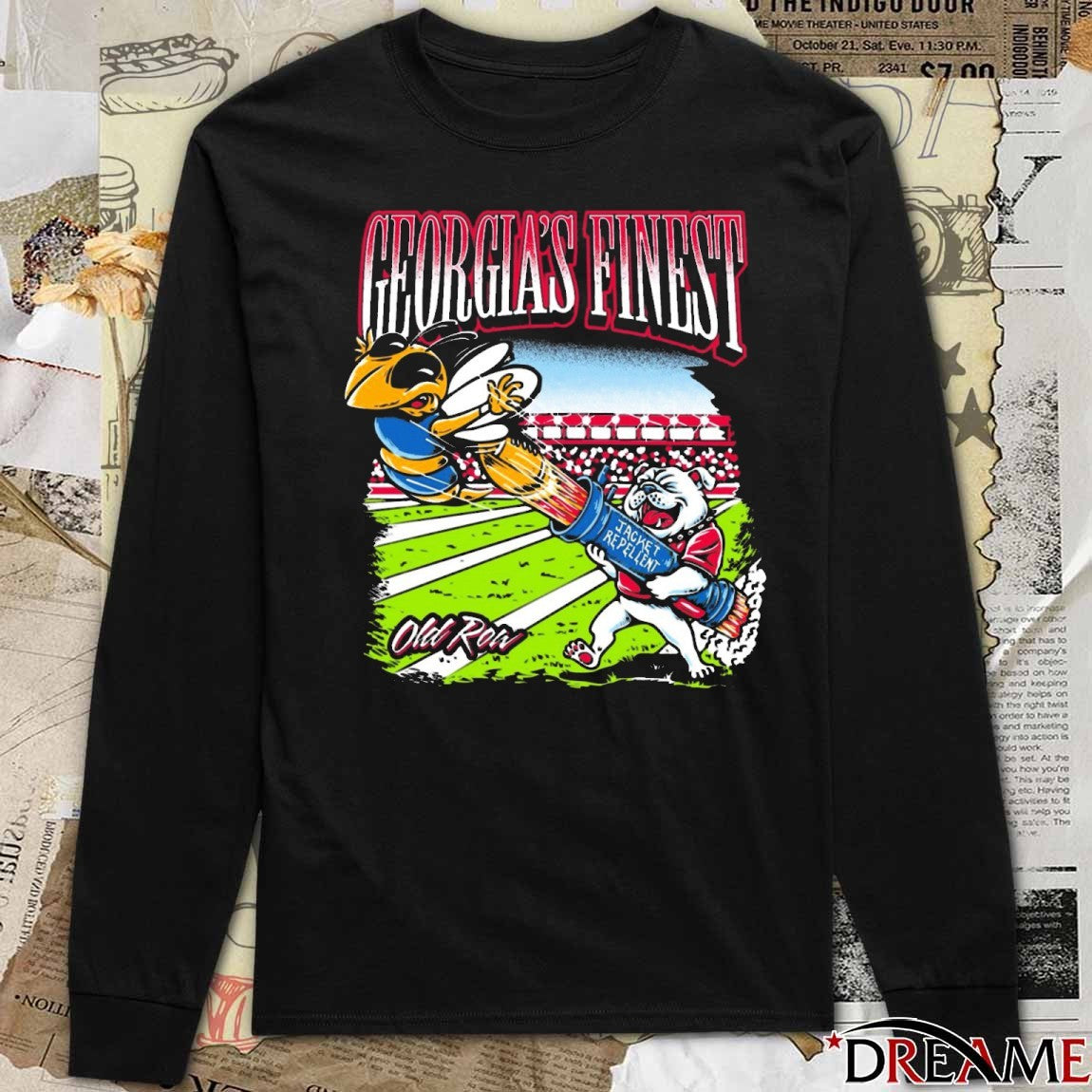 Georgia Finest Jacket Repellent Georgia Bulldogs win Georgia Tech t-shirt