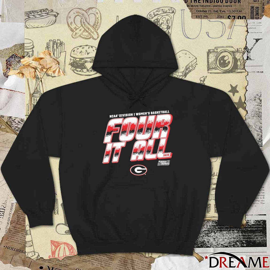 Georgia Lady Bulldogs 2026 NCAA Division I Women’s Basketball Four It All March Madness t-shirt