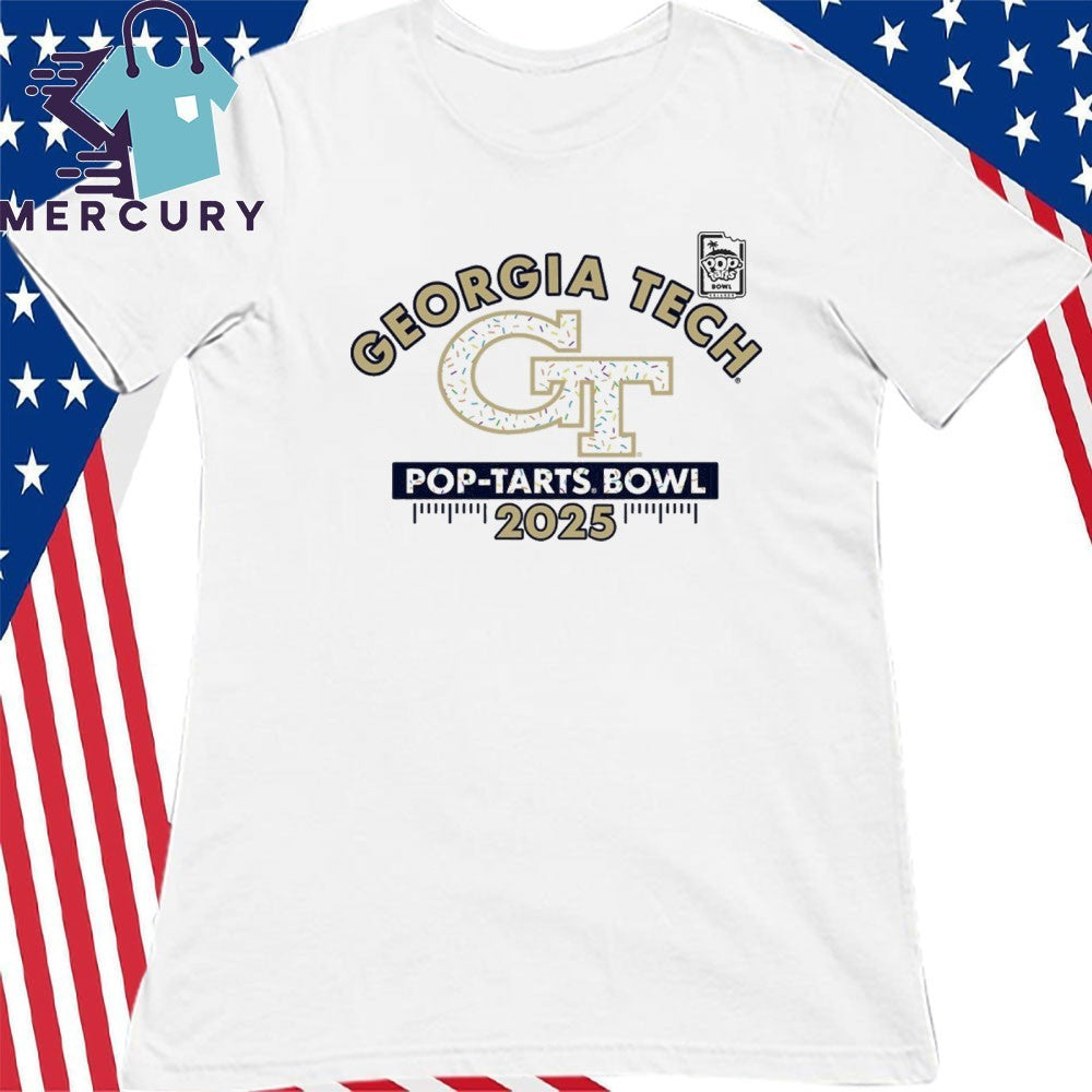 Georgia Tech Yellow Jackets 2025 Pop-Tarts Bowl Sprinkle Logo Shirt