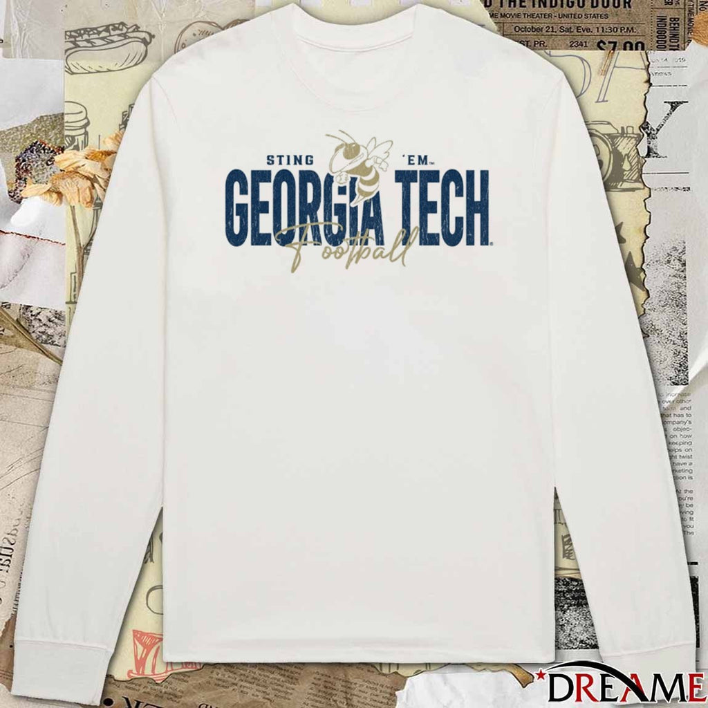 Georgia Tech Yellow Jackets Football Sting ‘Em Ringer t-shirt