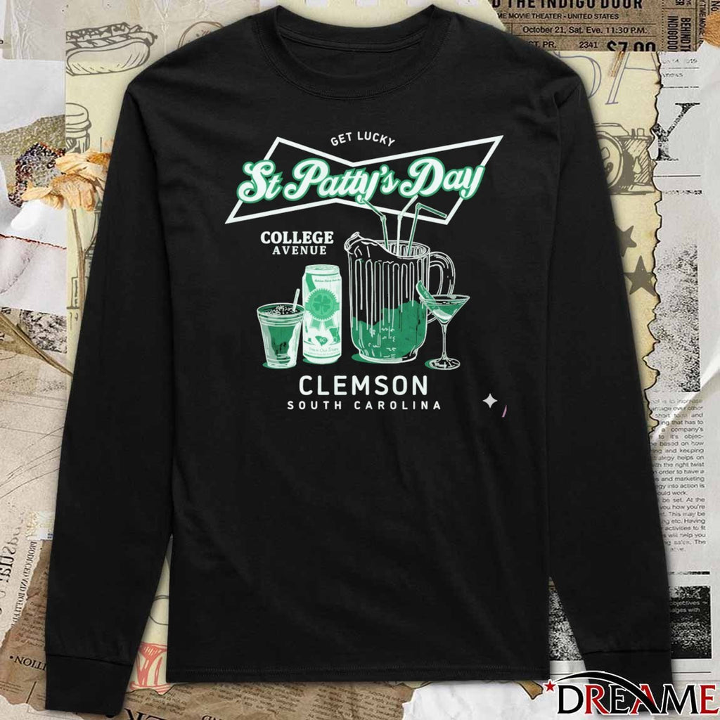 Get Lucky St. Patty’s Day College Avenue Clemson South Carolina t-shirt