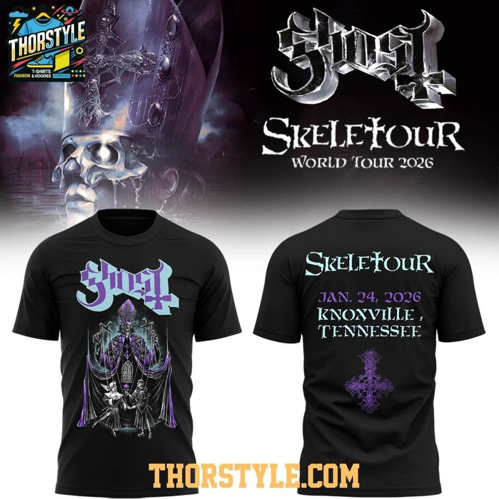 Ghost Band The Skeletour 2026 Knoxville Tennessee Shirt