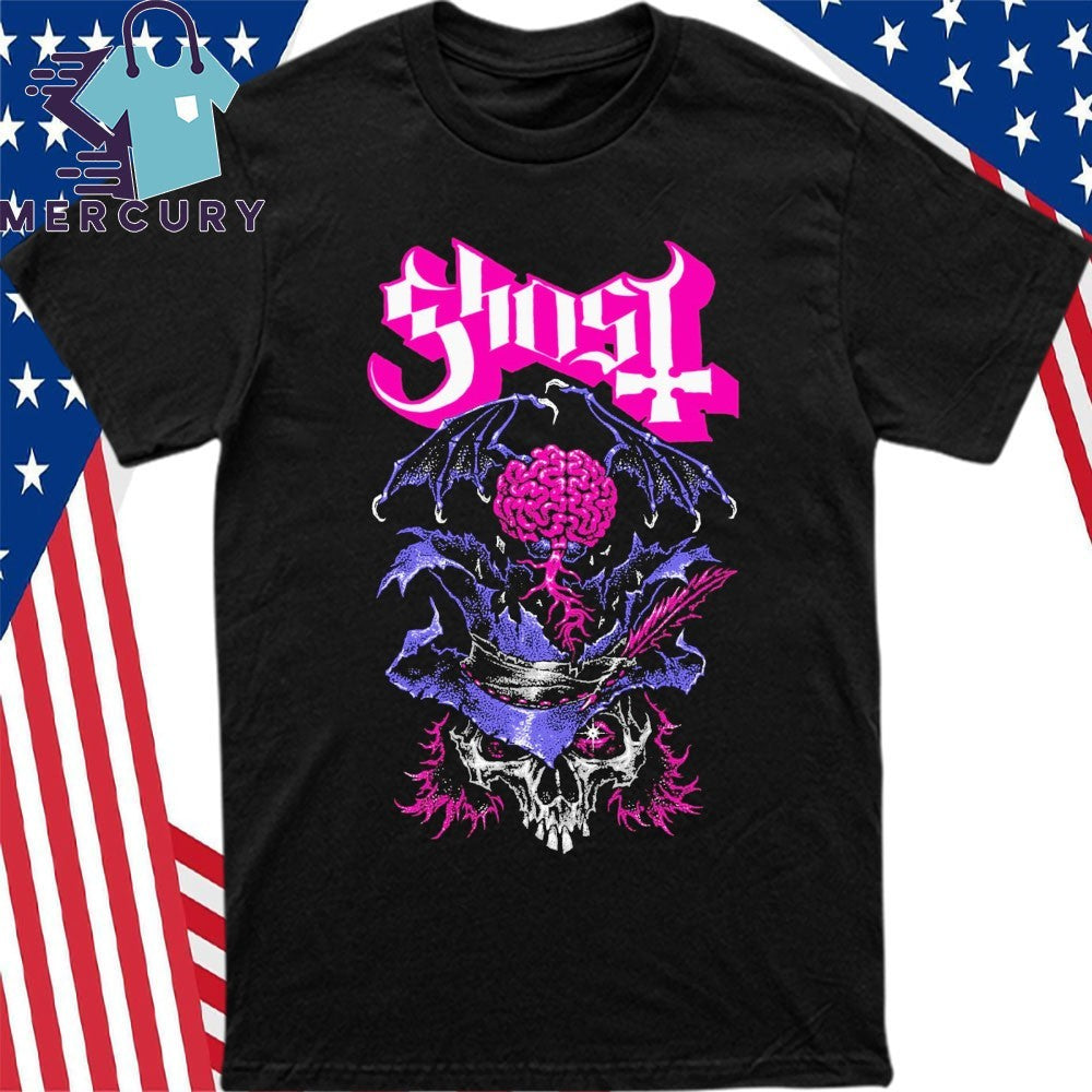 Ghost Bat In The Brain US Skeletour Shirt