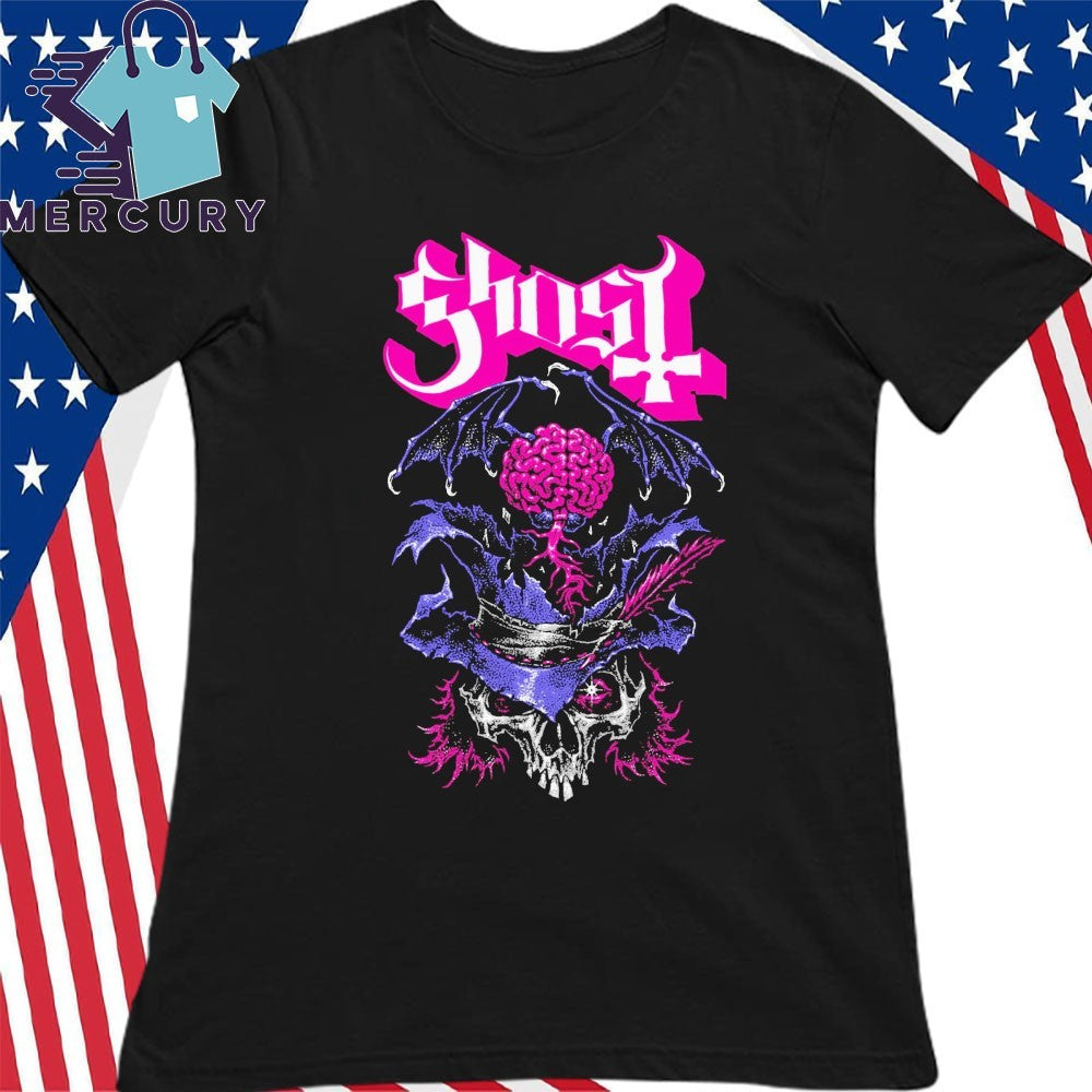 Ghost Bat In The Brain US Skeletour Shirt