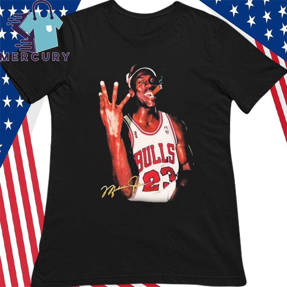 Giannis Rocking The Mj Championship Cigar Shirt