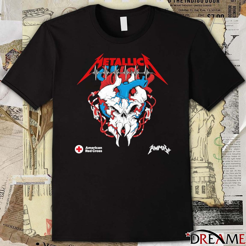 Give Where You Live Metallica x American Red Cross 2026 t-shirt
