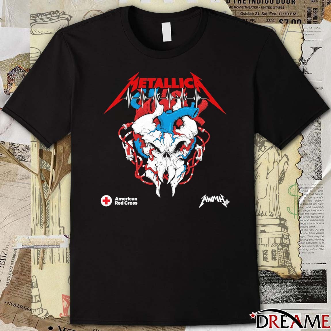 Give Where You Live Metallica x American Red Cross 2026 t-shirt