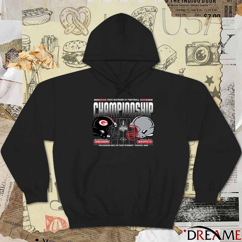 Glenville Tarblooders Vs Shelby Whippets 2025 OHSAA Football Division 4 H2H State Championship t-shirt