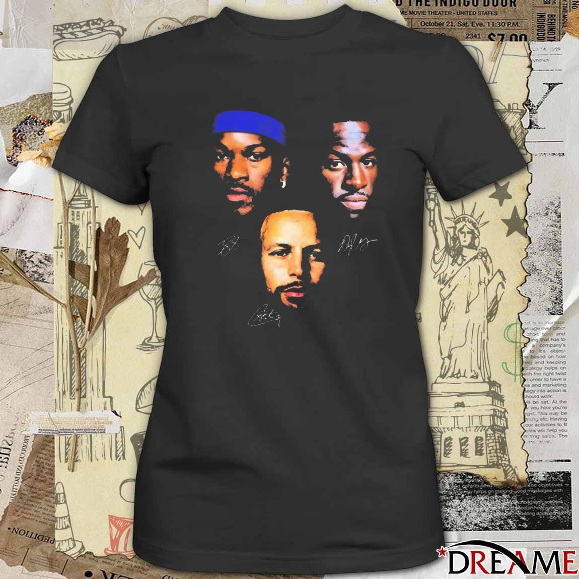 Golden State Warriors Jimmy Butler Draymond Green & Stephen Curry Signatures t-shirt