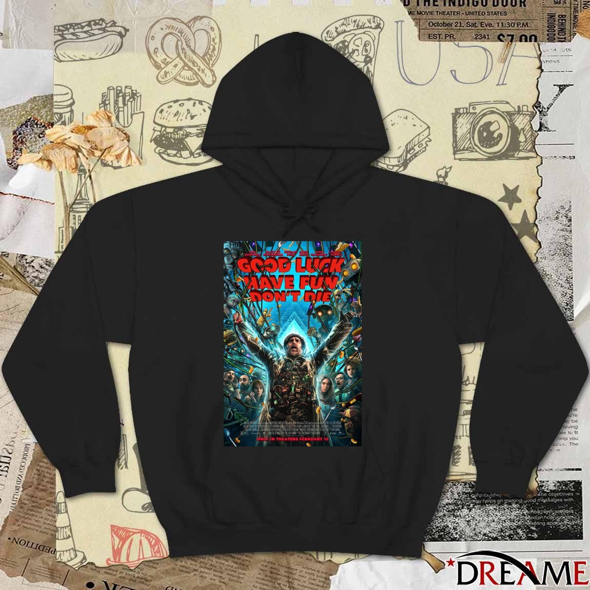 Gore Verbinski Good Luck, Have Fun, Don’t Die Only In Theaters February 13 2026 Poster t-shirt