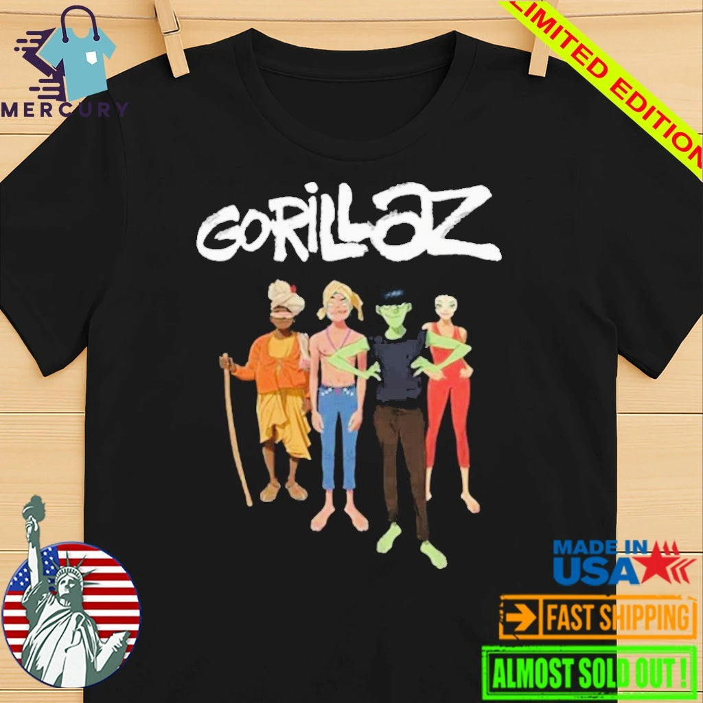 Gorillaz The Mountain Group Portrait Shirt