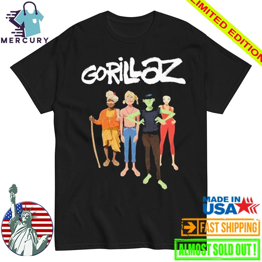 Gorillaz The Mountain Group Portrait Shirt