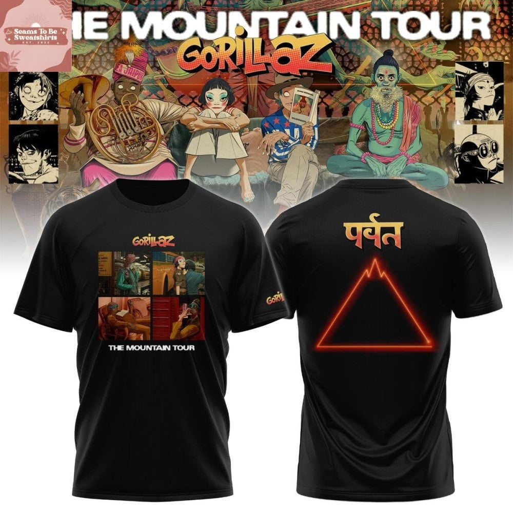 Gorillaz The Mountain Tour 2026 Shirt