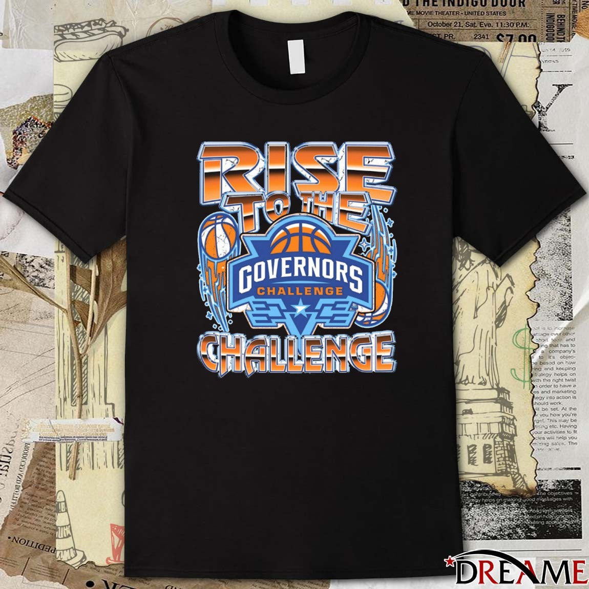 Governors Challenge basketball x Starter Rise To The Challenge t-shirt