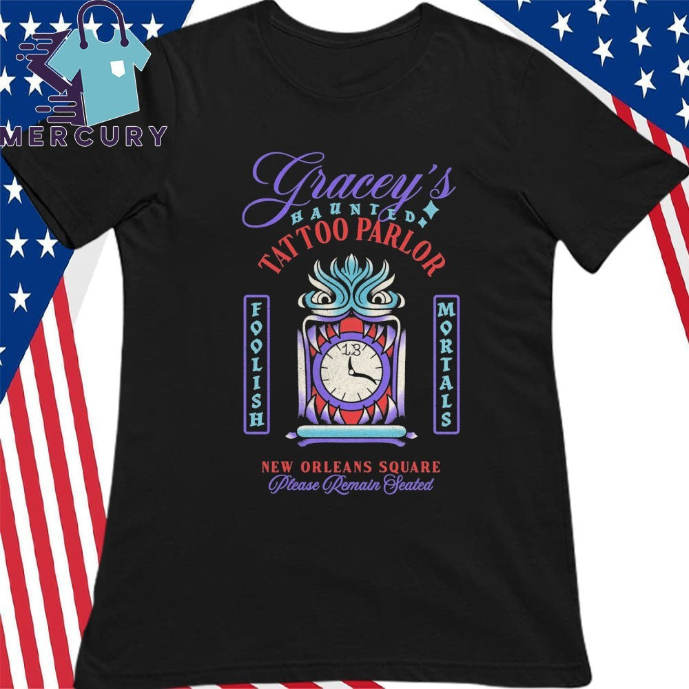 Gracey’s Haunted Tattoo Parlor Hatbox Variant Shirt