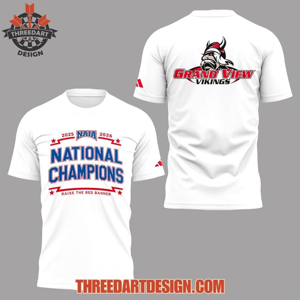 Grand View FB x 2025 NAIA National Champions Shirt