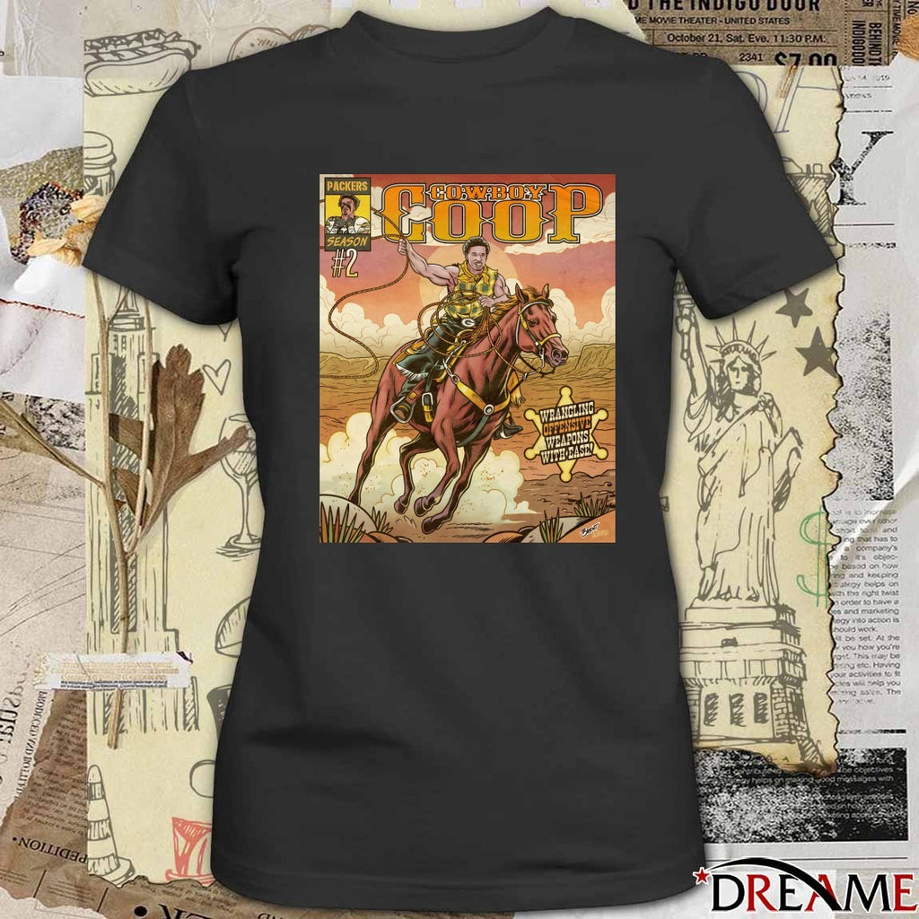Green Bay Packers Randall Cobb Wrangling Offensive Weapons With Ease Poster t-shirt