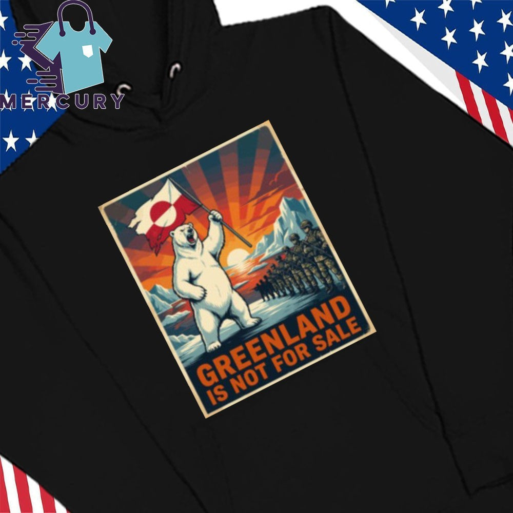 Greenland Is Not For Sale Bear Flag Greenlanders Shirt
