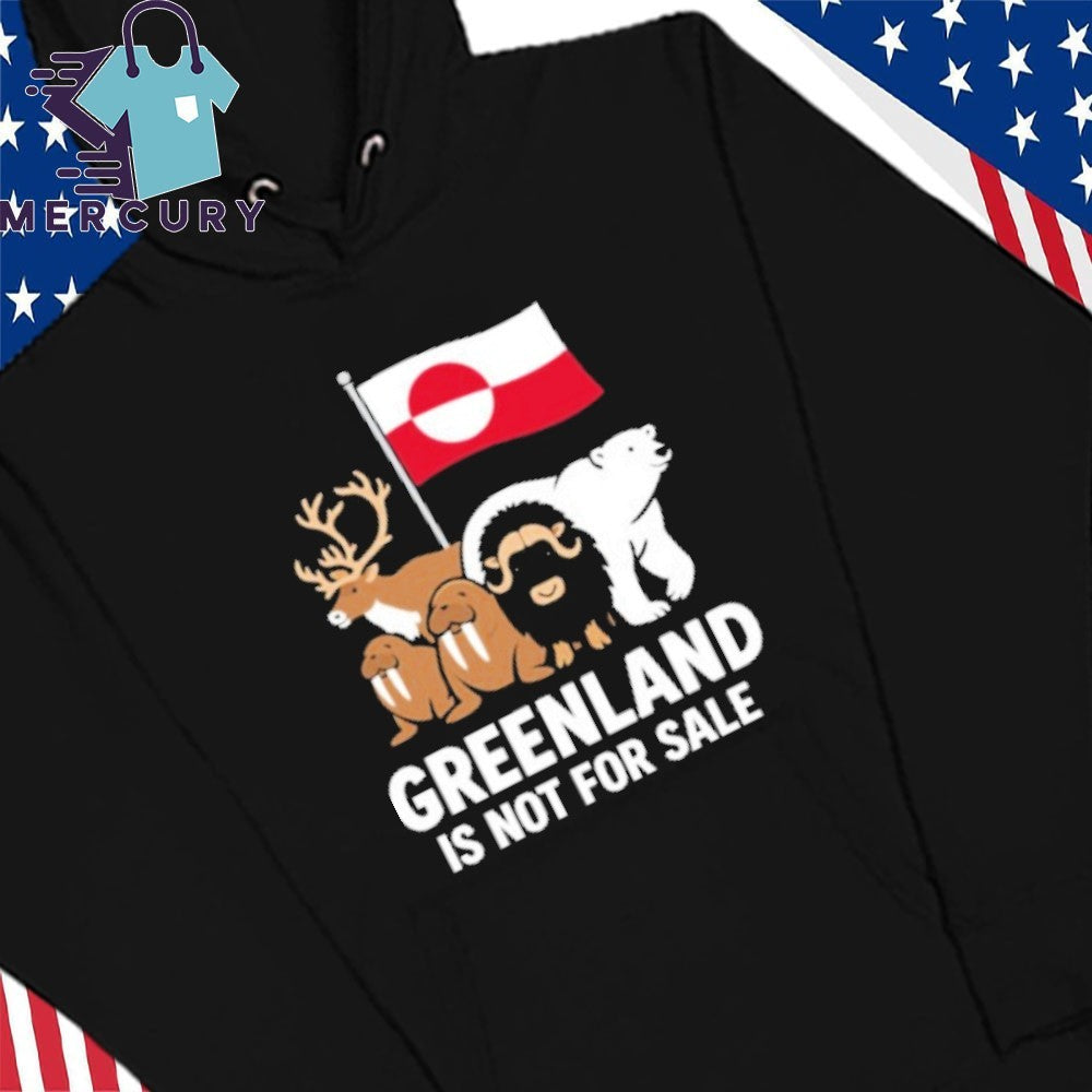 Greenland Not for Sale Greenland Flag Animals Greenlanders Shirt