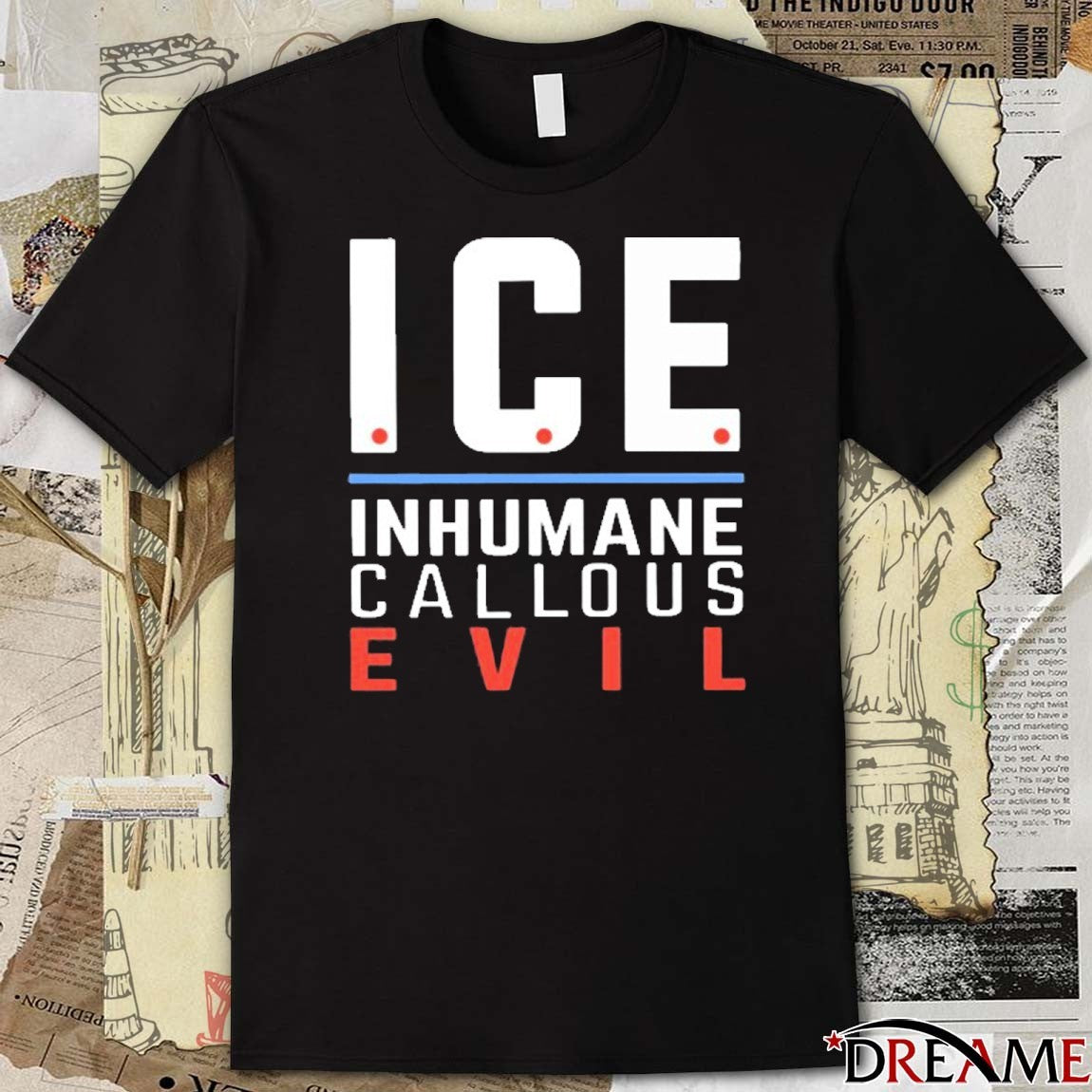 Greta Thunberg Ice Inhumane Callous Evil 2025 t-shirt