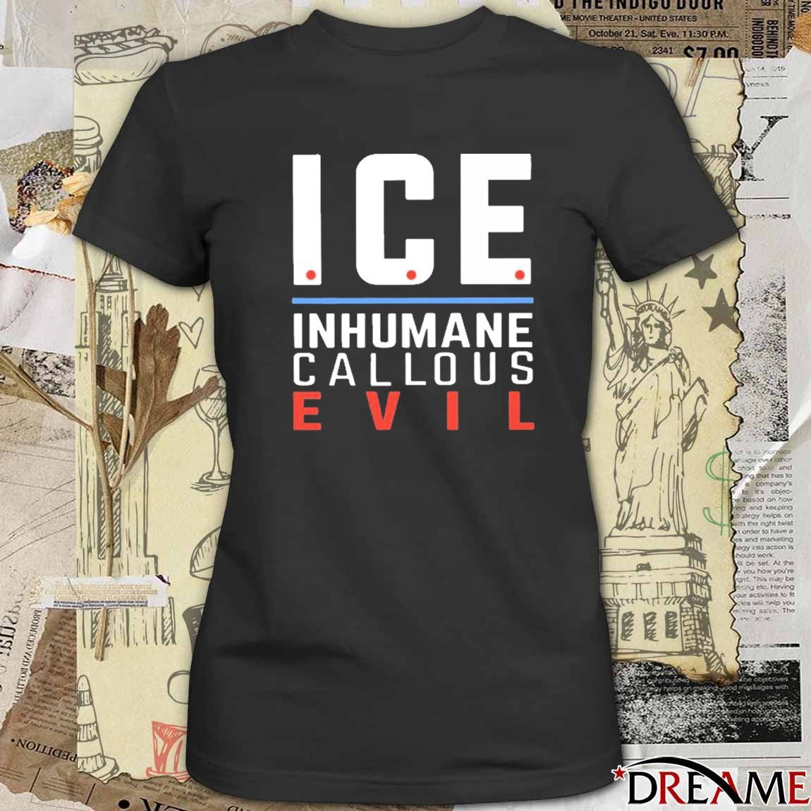 Greta Thunberg Ice Inhumane Callous Evil 2025 t-shirt