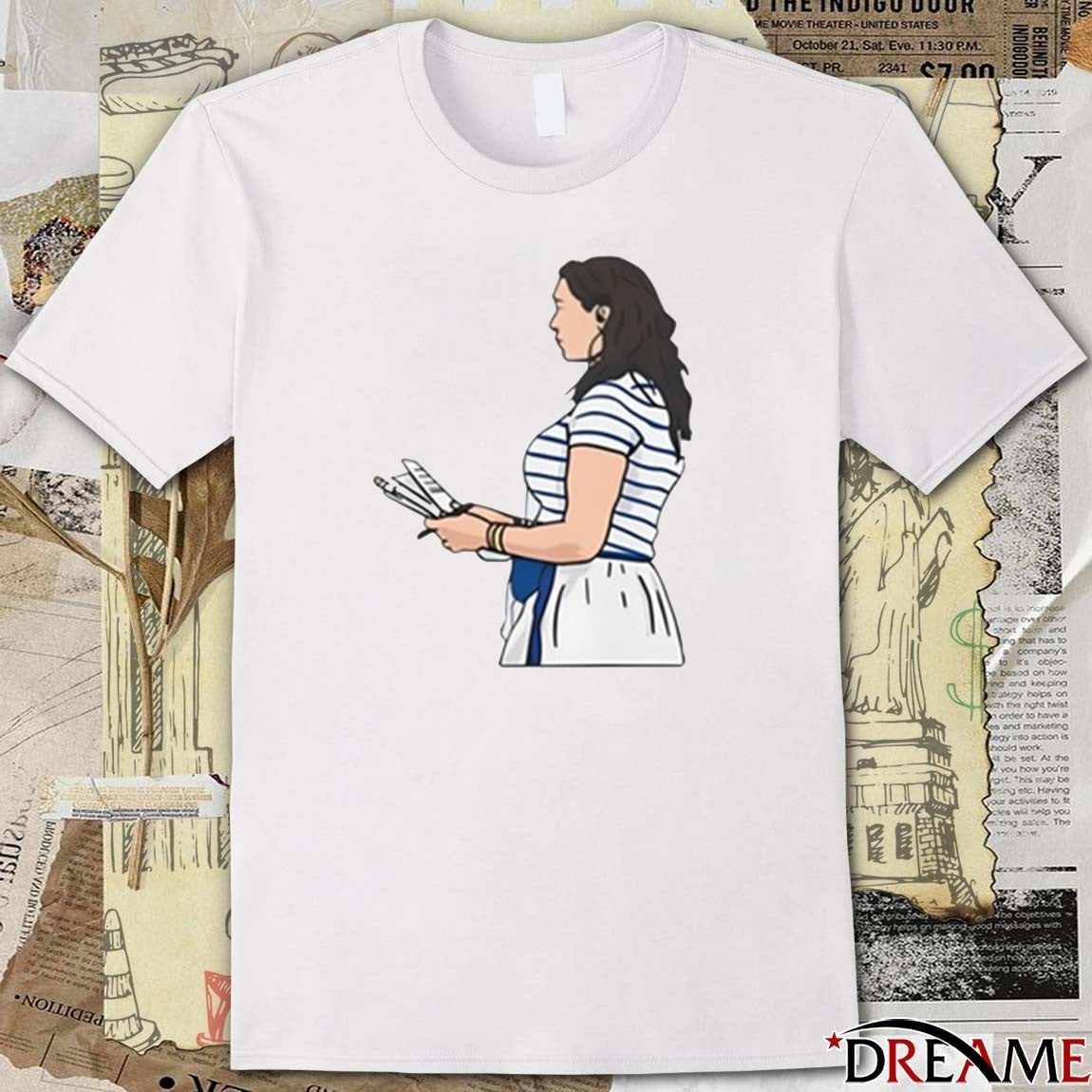 Grover Stewart Indianapolis Colts Wearing Boss Lady t-shirt