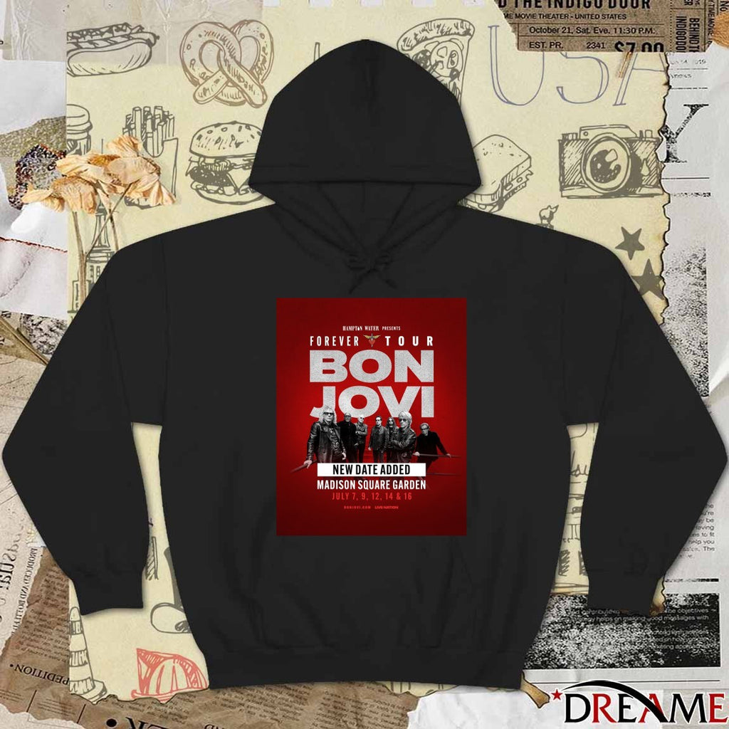 Hampton Water Presents Forever Tour Bon Jovi Madison Square Garden July 7-16 2026 Poster t-shirt
