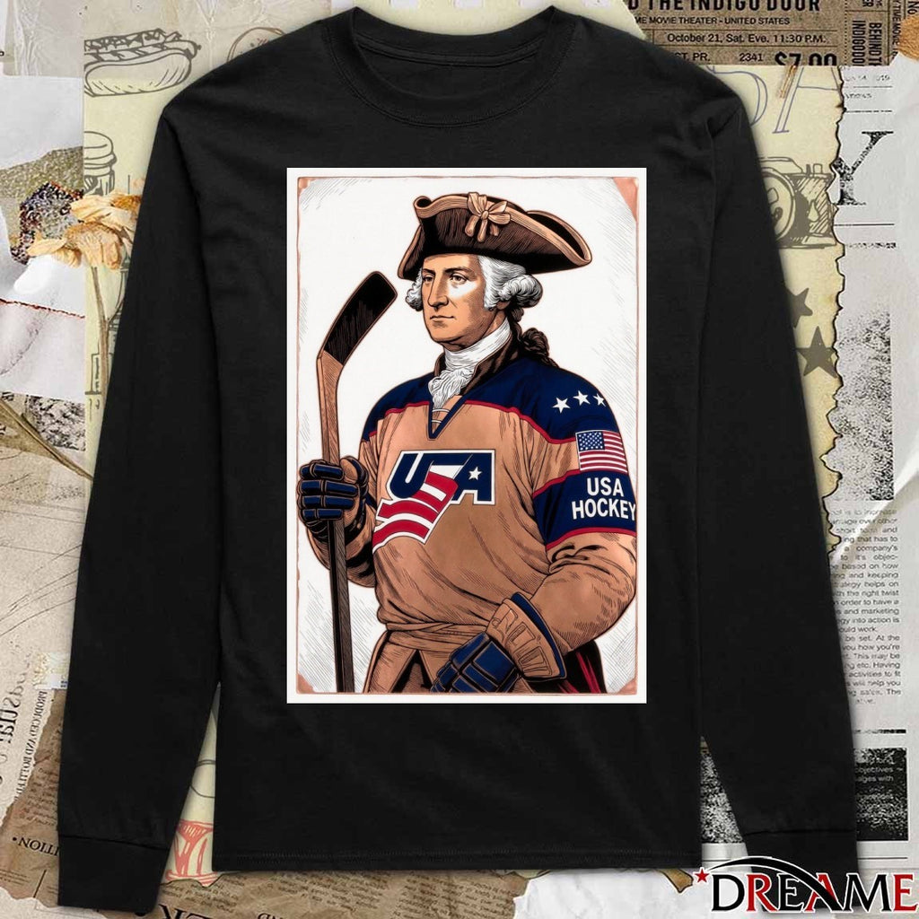 Happy Birthday George Washington Team USA Hockey t-shirt